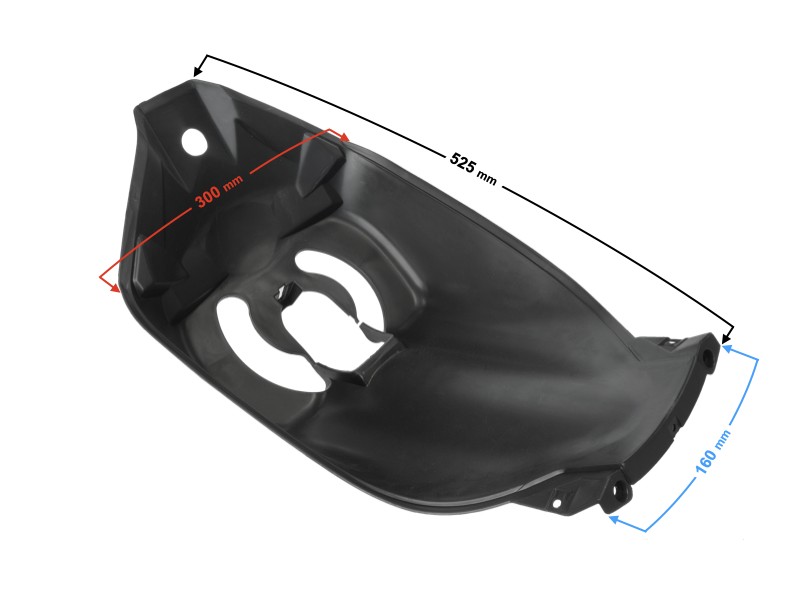 Front middle cover, black Scalpel 50