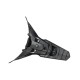 Rear fender cover, top part, black Scalpel 50