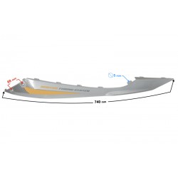 Lower left threshold cover, silver-gold Scalpel 50