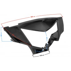 FRont headlamp cover, black Scalpel 50