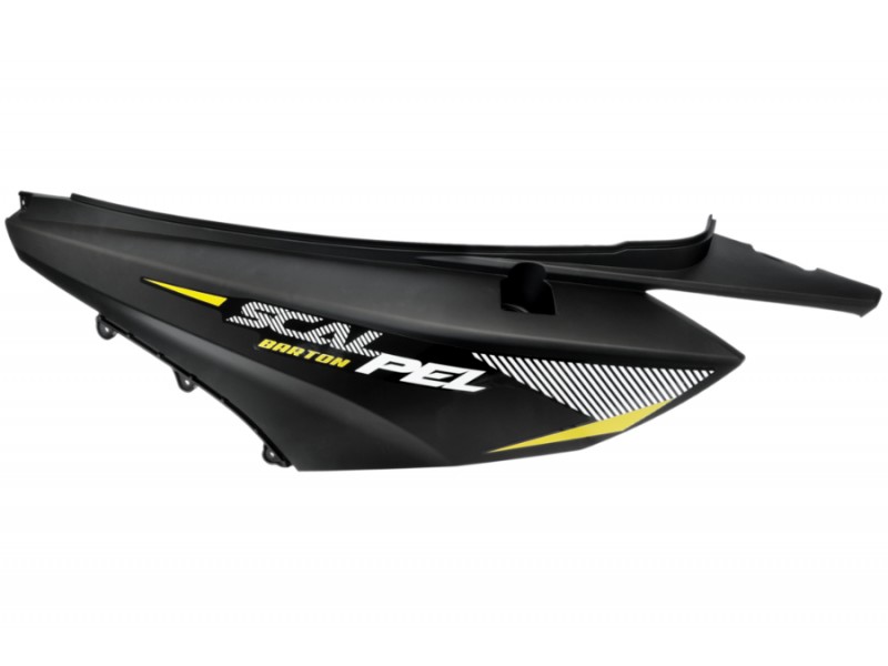 Rear left cover, black Scalpel 50