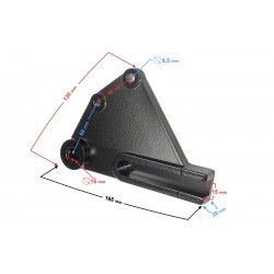 Brake disc mounting plate for Classic 125 motorcycle