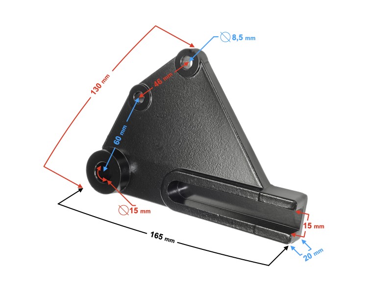Brake disc mounting plate for Classic 125 motorcycle