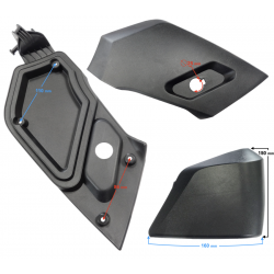 Covers of the left handlebars compartment for B-Max scooter