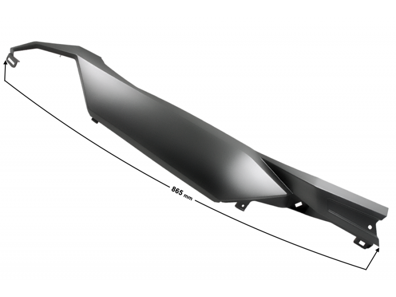 Rear left cover, black for B-Max scooter