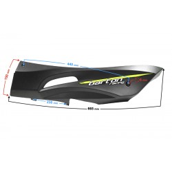 Left threshold cover, black-green for Falcon 125 2 scooter Left threshold cover, black-green for Falcon 125 2 scooter