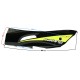 Left varnished threshold cover, green for Falcon 125 2 scooter