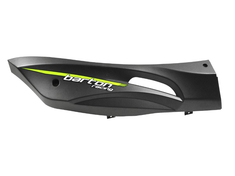 Right threshold cover, black-green for Falcon 125 2 scooter