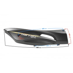 Right threshold cover, black-gold for Falcon 125 2 scooter Right threshold cover, black-gold for Falcon 125 2 scooter