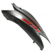 Rear left cover, black-red for Falcon 125 2 scooter