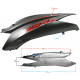 Rear left cover, black-red for Falcon 125 2 scooter