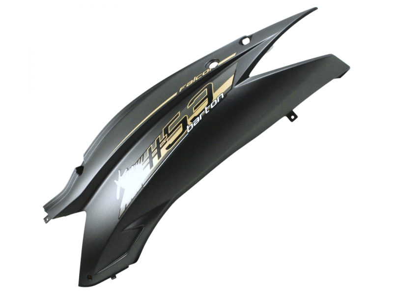 Rear left cover, black-gold for Falcon 125 2 scooter