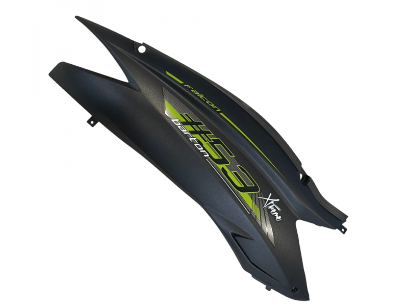 Rear right cover, black-green for Falcon 125 2 scooter