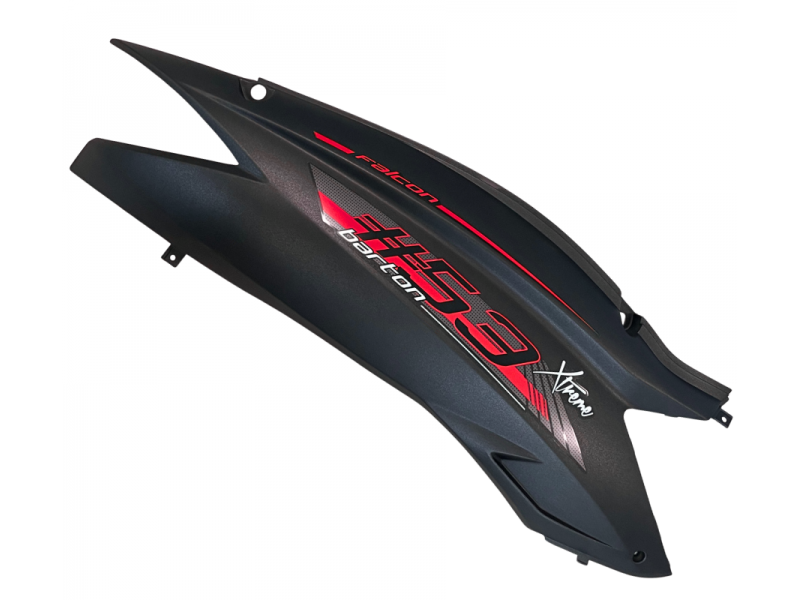 Rear right cover, black-red for Falcon 125 2 scooter