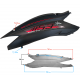 Rear right cover, black-red for Falcon 125 2 scooter