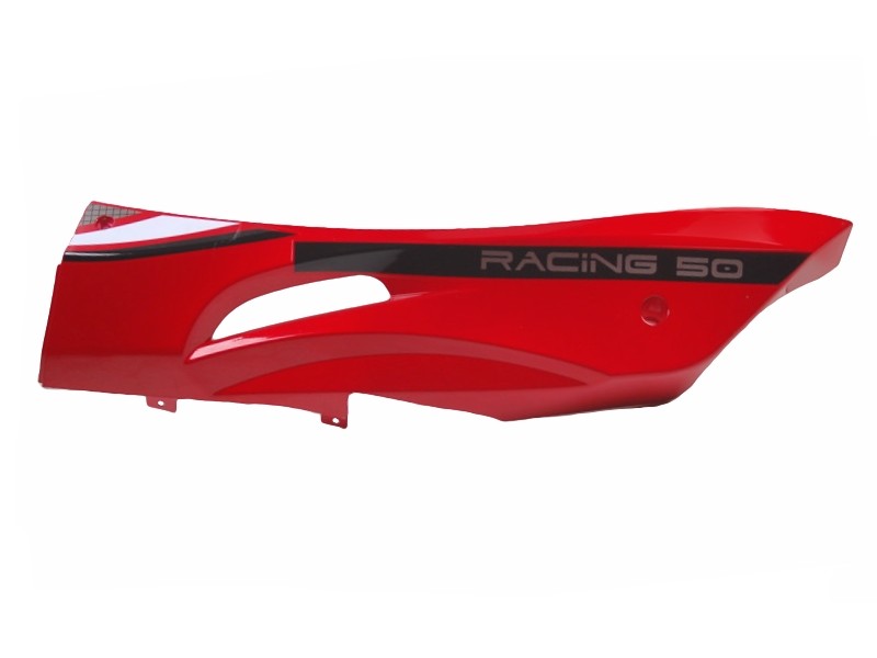 Left threshold cover, red Falcon scooter Left threshold cover, red Falcon scooter