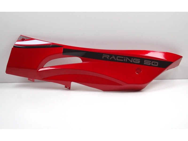 Left threshold cover, red Falcon scooter Left threshold cover, red Falcon scooter