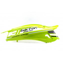 Rear right cover green Falcon scooter