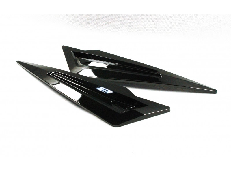 Cover - rear triangles, black for Falcon 2 scooter (set)