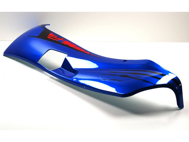 Left threshold cover, blue for Firefox scooter