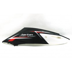 Rear left cover, matte black for Firefox scooter