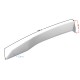 Left seatpost cover, white for E-Max scooter