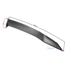 Right seatpost cover, graphite, for E-Max scooter