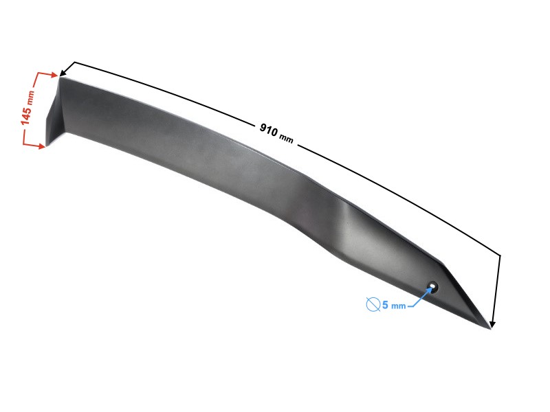 Right seatpost cover, graphite, for E-Max scooter