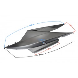 Right side cover, graphite for E-Max scooter
