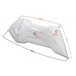 Rear right shock absorber cover, graphite for E-Max scooter