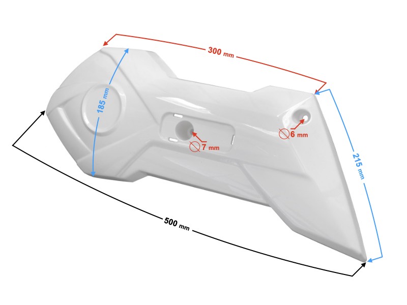Rear right shock absorber cover, graphite for E-Max scooter Rear right shock absorber cover, graphite for E-Max scooter