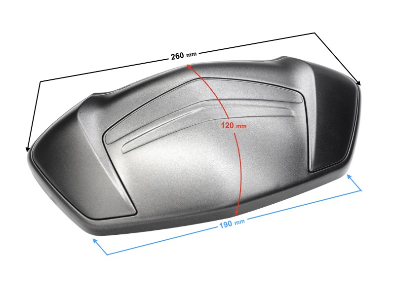 Seat support cover, graphite for E-Max scooter Seat support cover, graphite for E-Max scooter