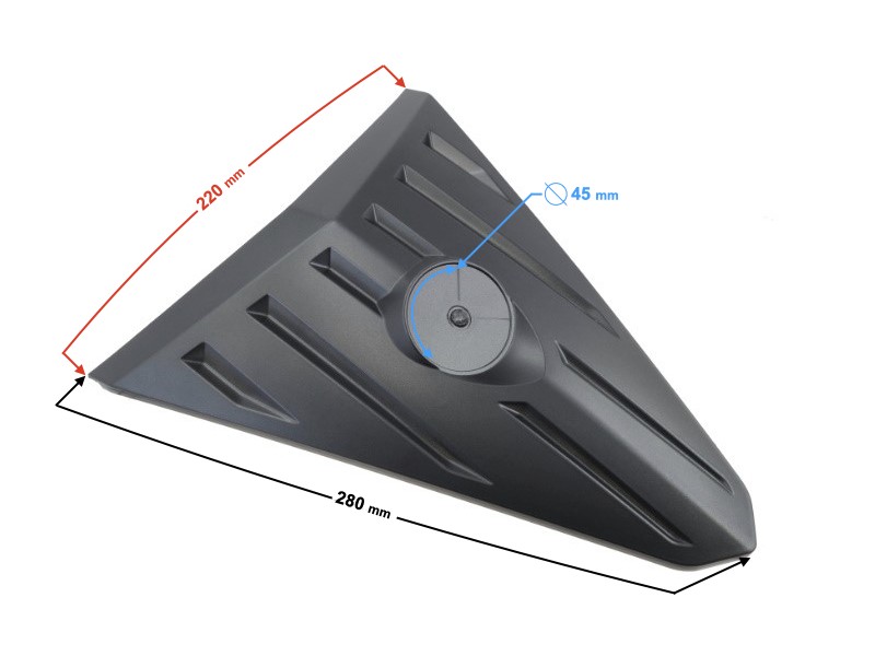 Front decor cover, top part, graphite for E-Max scooter Front decor cover, top part, graphite for E-Max scooter
