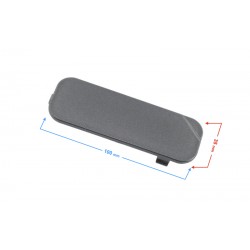 Left shock absorber decor, graphite for E-Max scooter