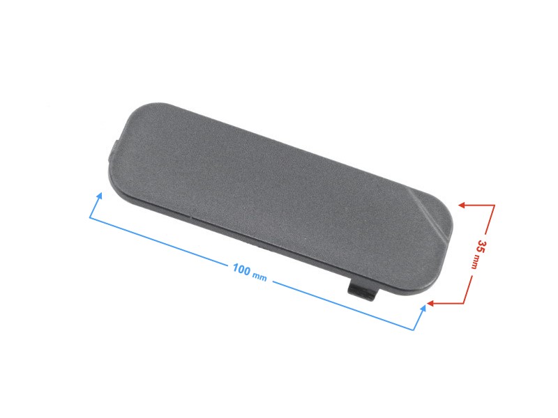 Left shock absorber decor, graphite for E-Max scooter