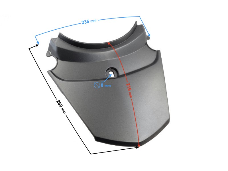 Rear cover, back part , graphite for E-Max scooter