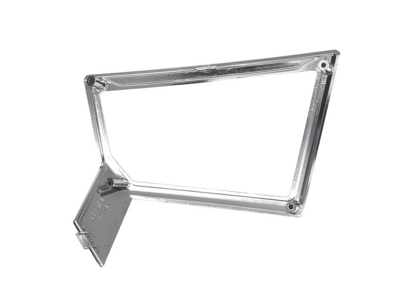 Leg decor cover 1/4 for E-Max scooter, right chrome frame