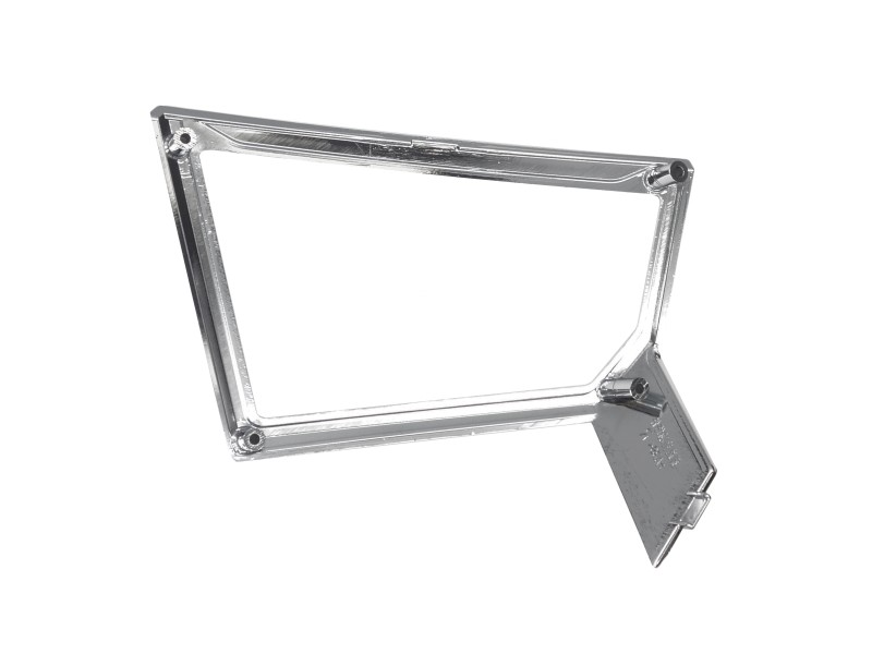 Leg decor cover 2/4 for E-Max scooter, left chrome frame Leg decor cover 2/4 for E-Max scooter, left chrome frame