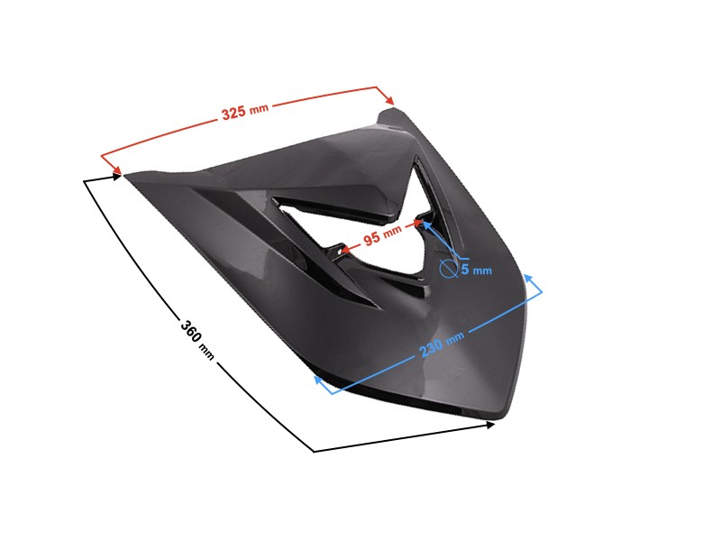 Headlamp cover, black for Energy scooter