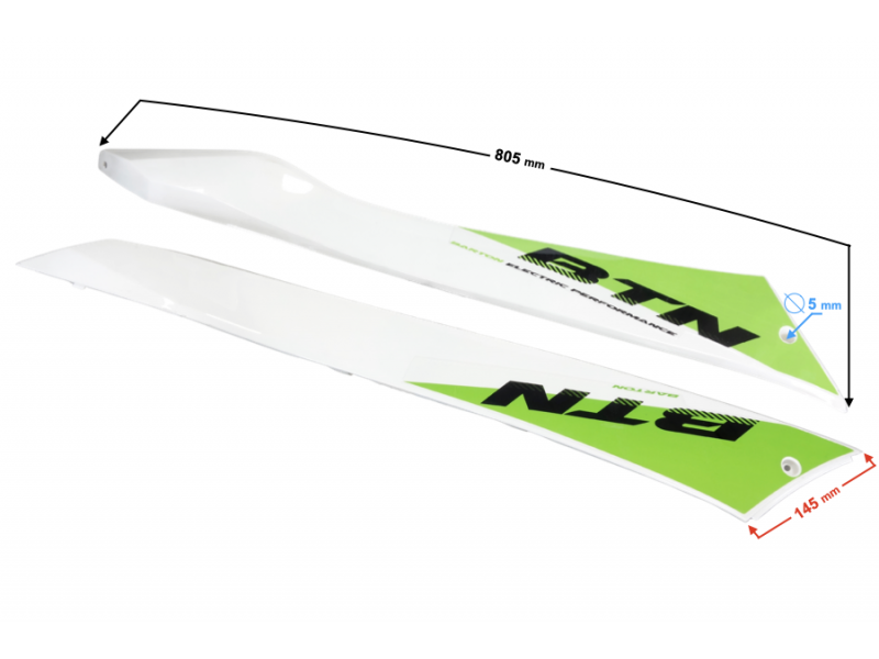 Cover - Front fender, white for Energy scooter