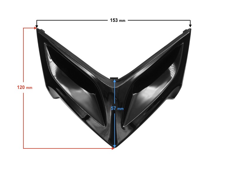 Front cover decor, black for Energy scooter