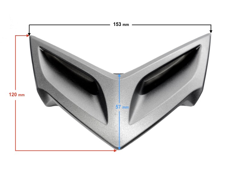 Front cover decor, graphite for Energy scooter