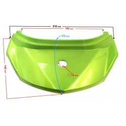 Rear cover, top part, green for Energy scooter