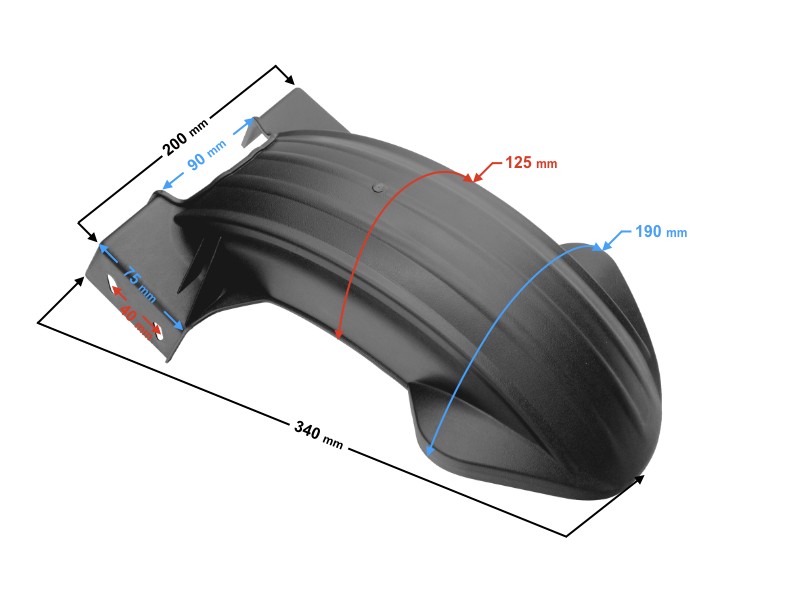 Cover - wheel arch for Energy scooter