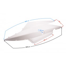 Right side cover , white for E-Max scooter