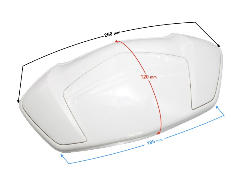 Seatpost cover , white for E-Max scooter