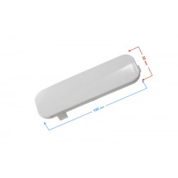 Shock absorber cover decor, right, white for E-Max scooter