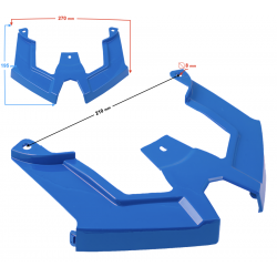 Cover - seat support connector, blue for B-Max scooter