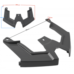 Cover - seat support connector, graphite for B-Max scooter