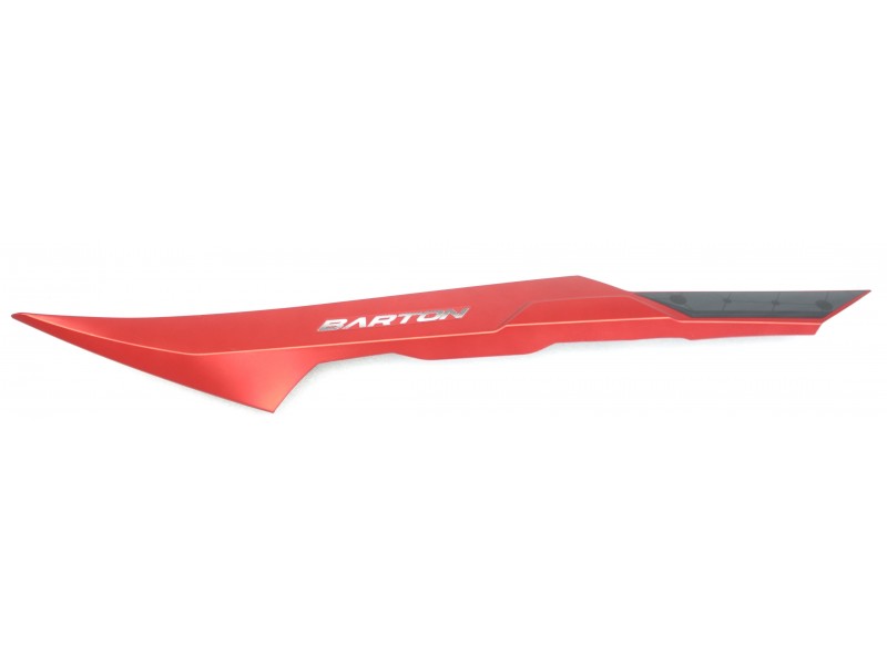 Left red Xplore 125 seat cover strip